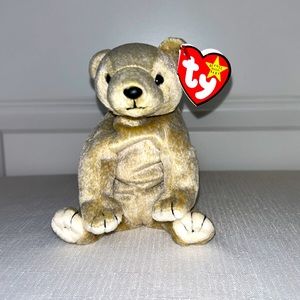 Almond Bear Beanie Baby